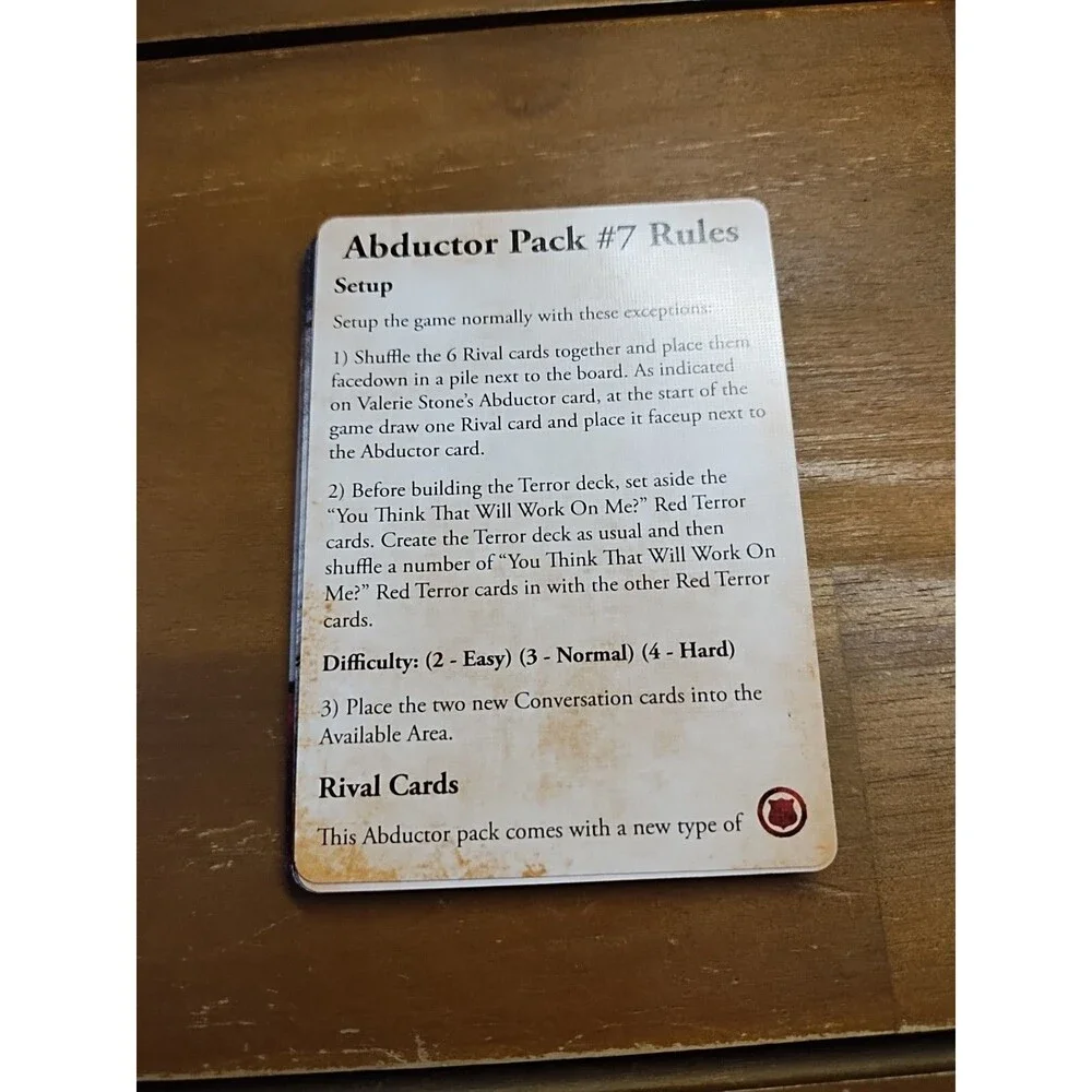 Hostage Negotiator Expansion Abductor Pack #7 Complete